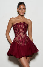 Nara Corset - Burgundy