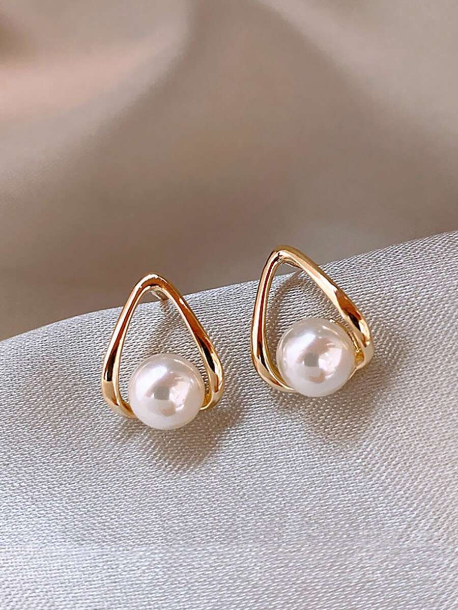 ORÉLIA Pearl Earrings - GOLD