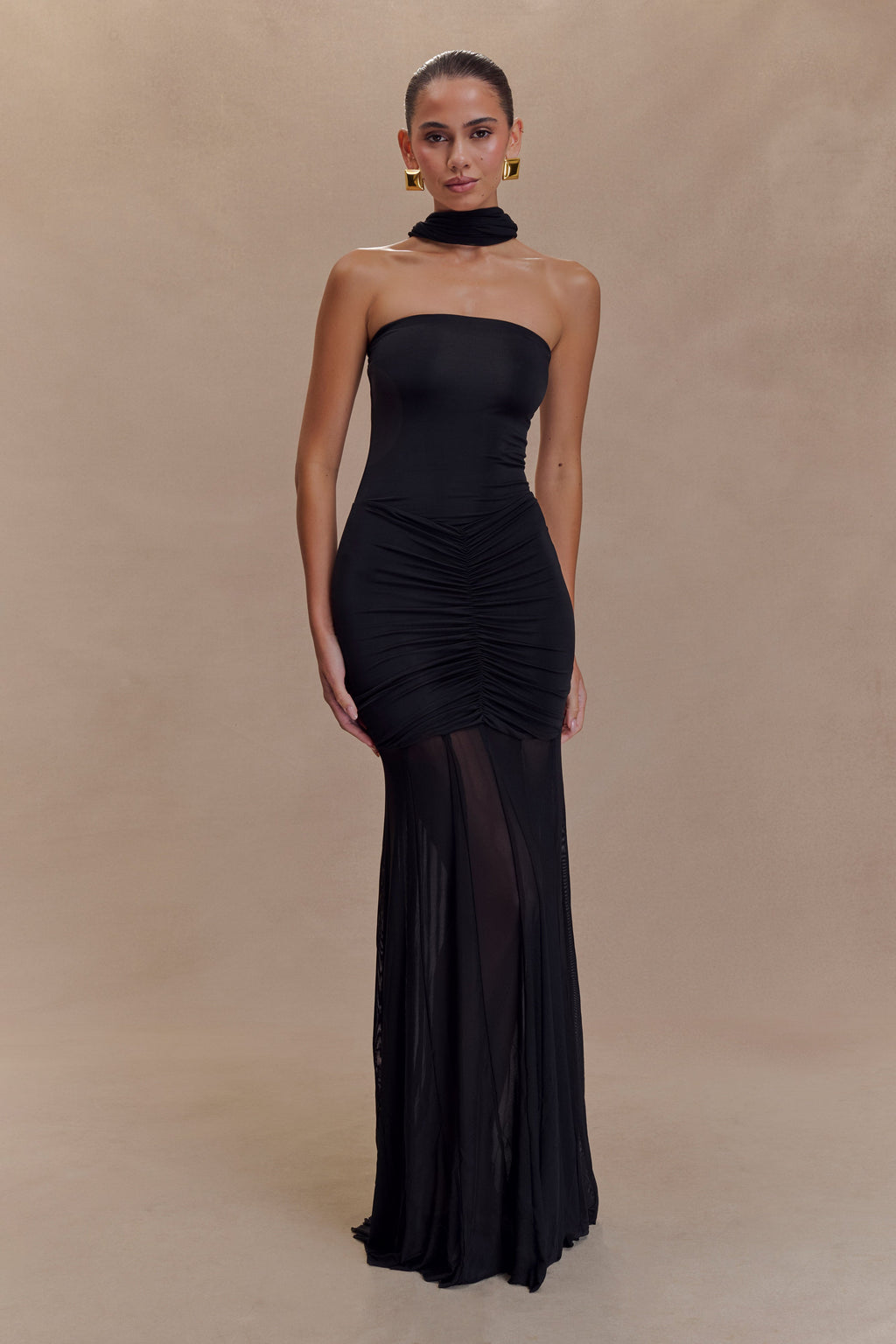 THEIA Maxi Dress - Black