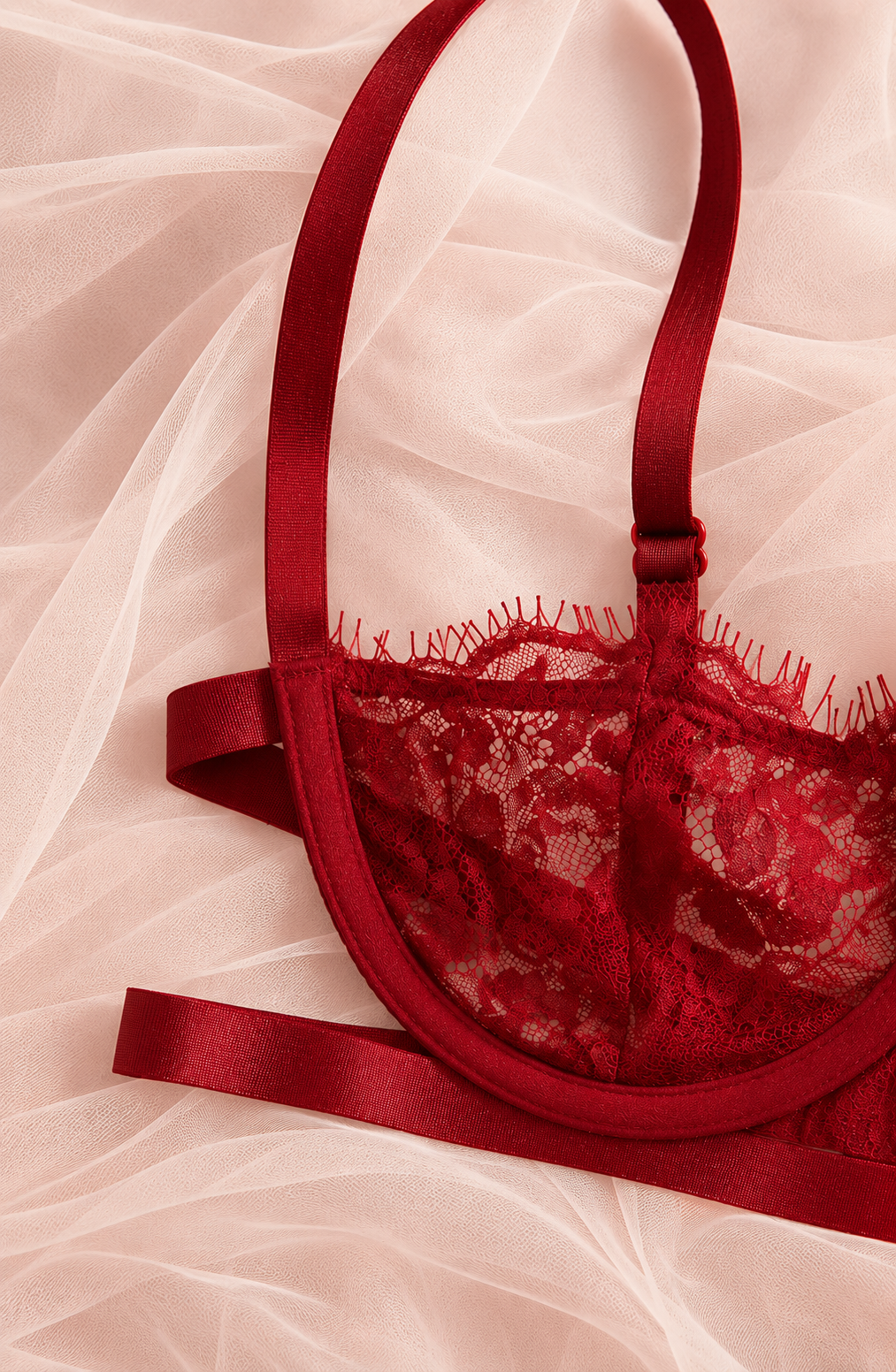 BELLATRIX Floral Lace Lingerie Set – RED PASSION