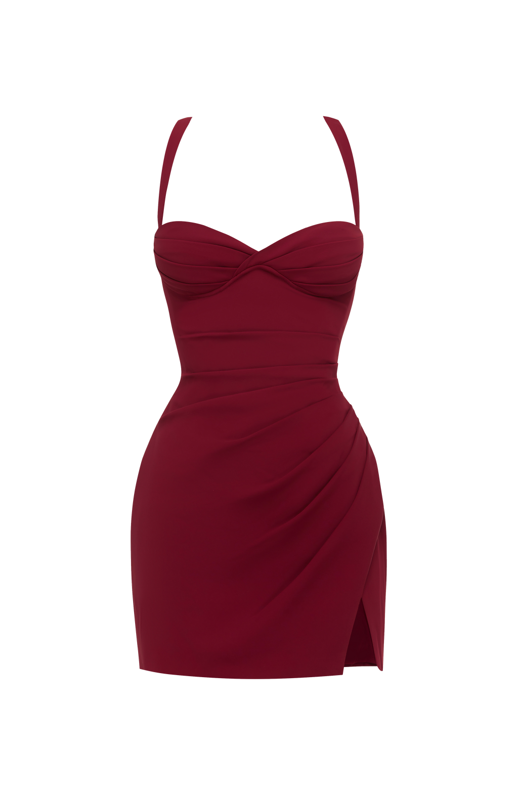 Everette Mini Dress - Burgundy