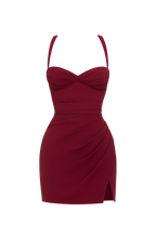 Everette Mini Dress - Burgundy