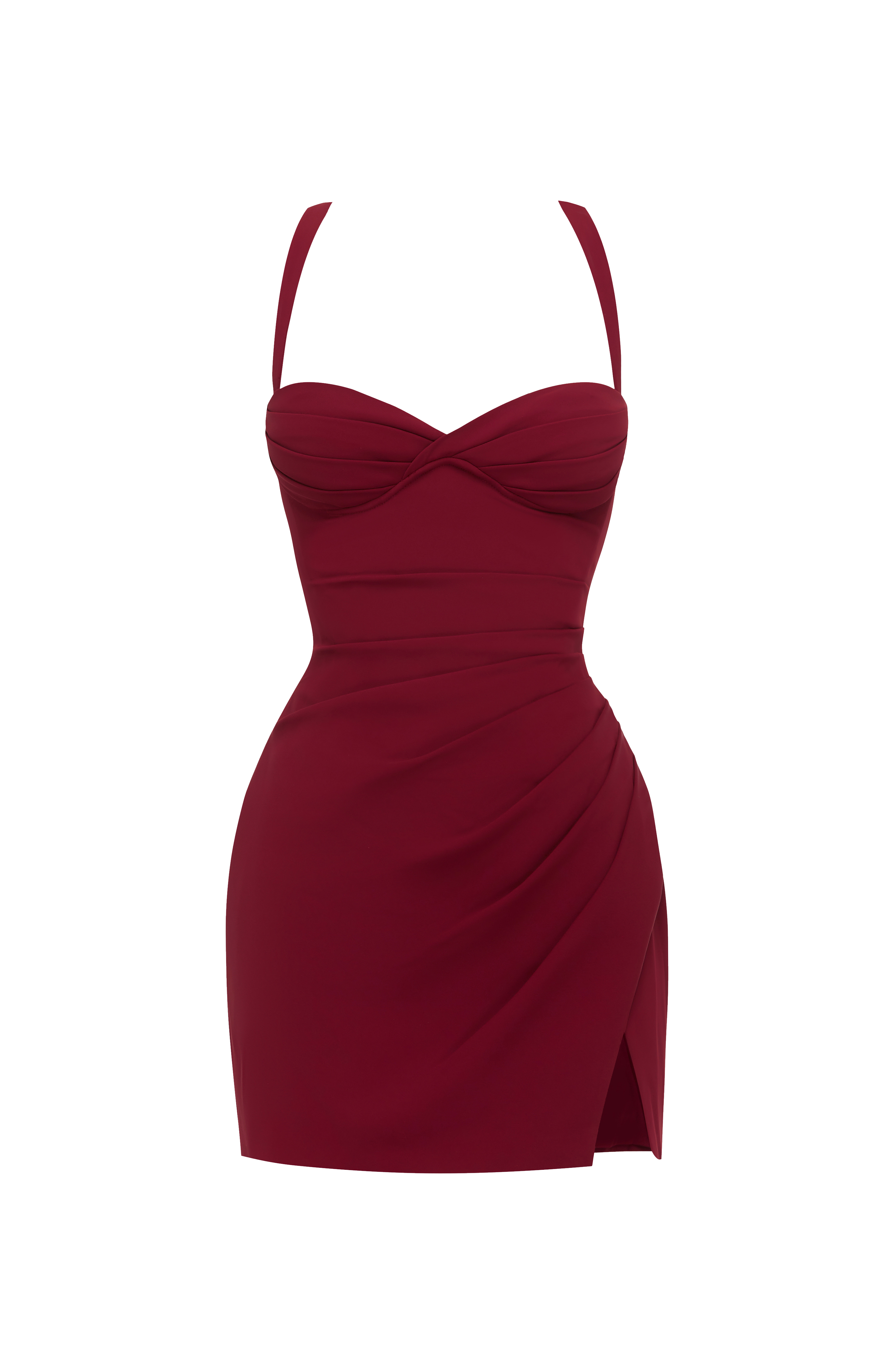 Everette Mini Dress - Burgundy