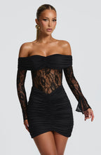GAIA Mini Dress - BLACK