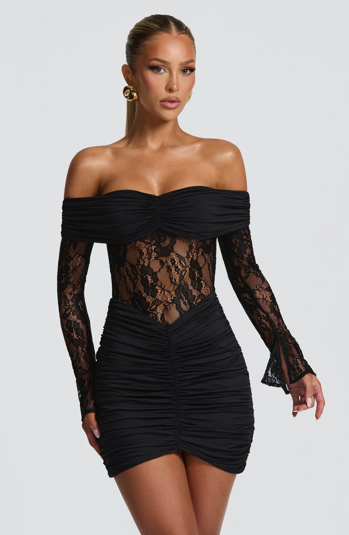 GAIA Mini Dress - BLACK