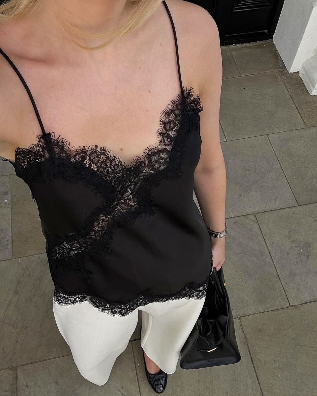 SELENE Lace Top - BLACK