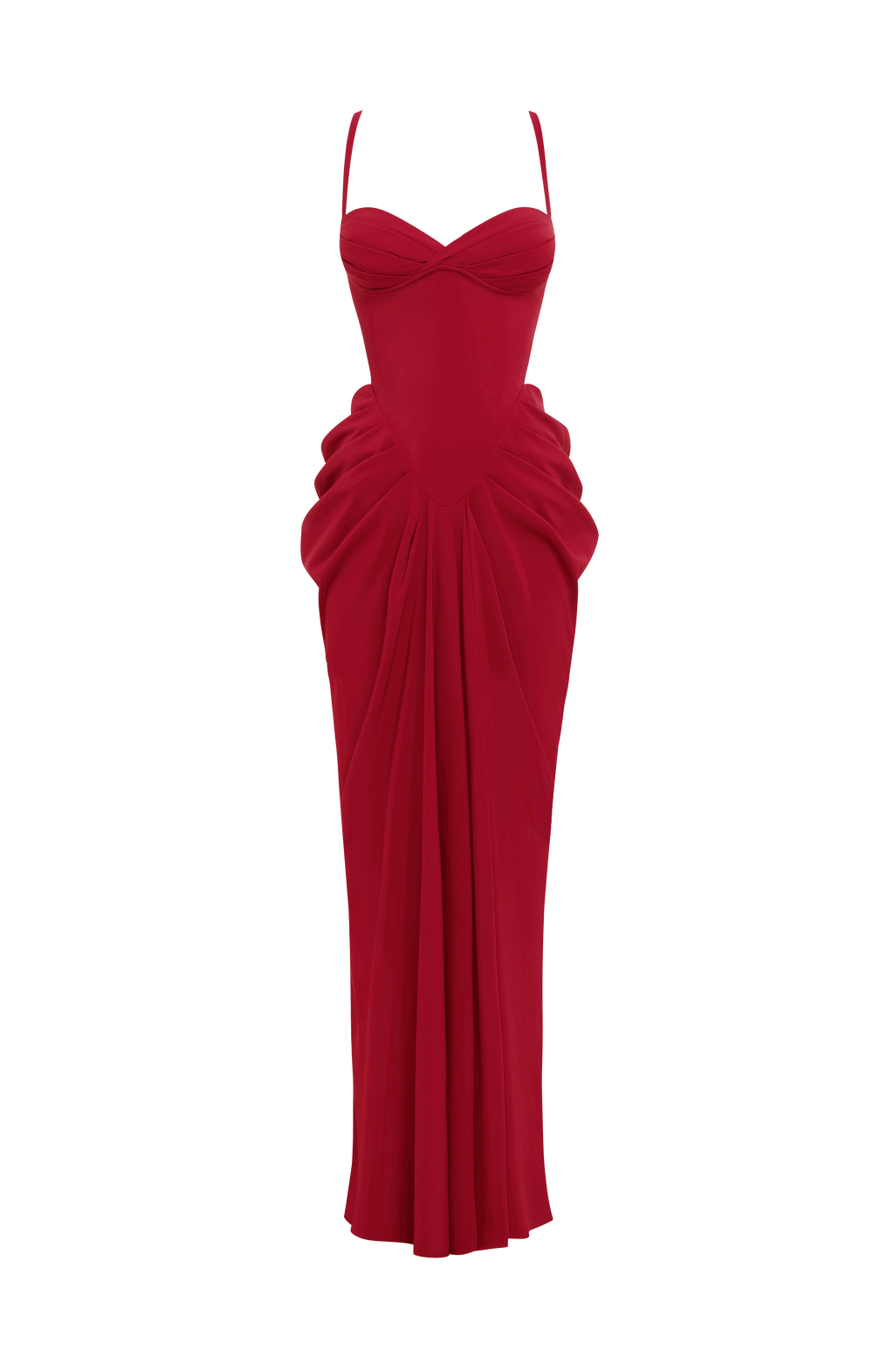 Lucille Maxi Dress - Deep Red