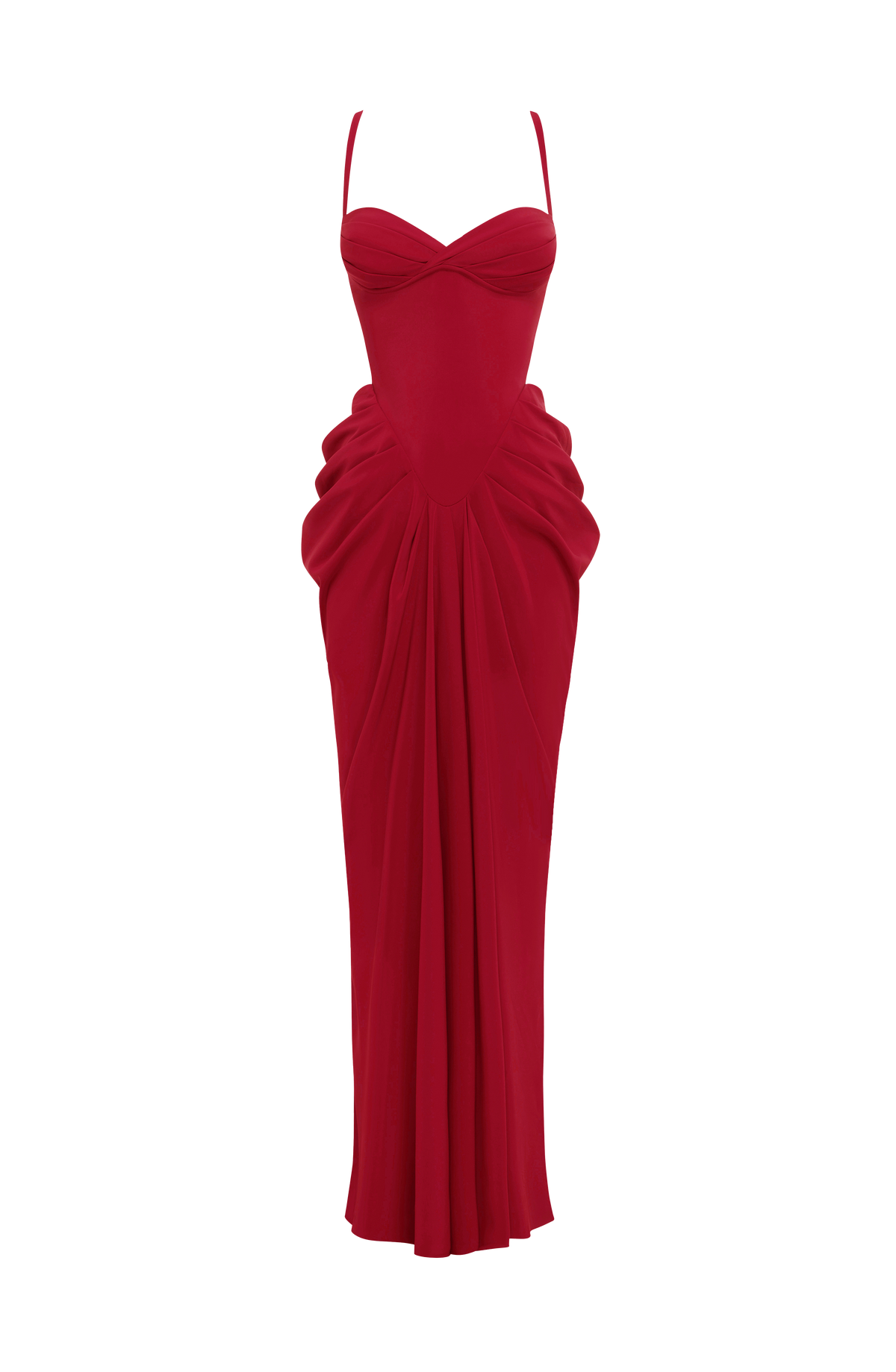 Lucille Maxi Dress - Deep Red