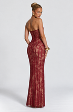 METIS Maxi Dress · BURGUNDY