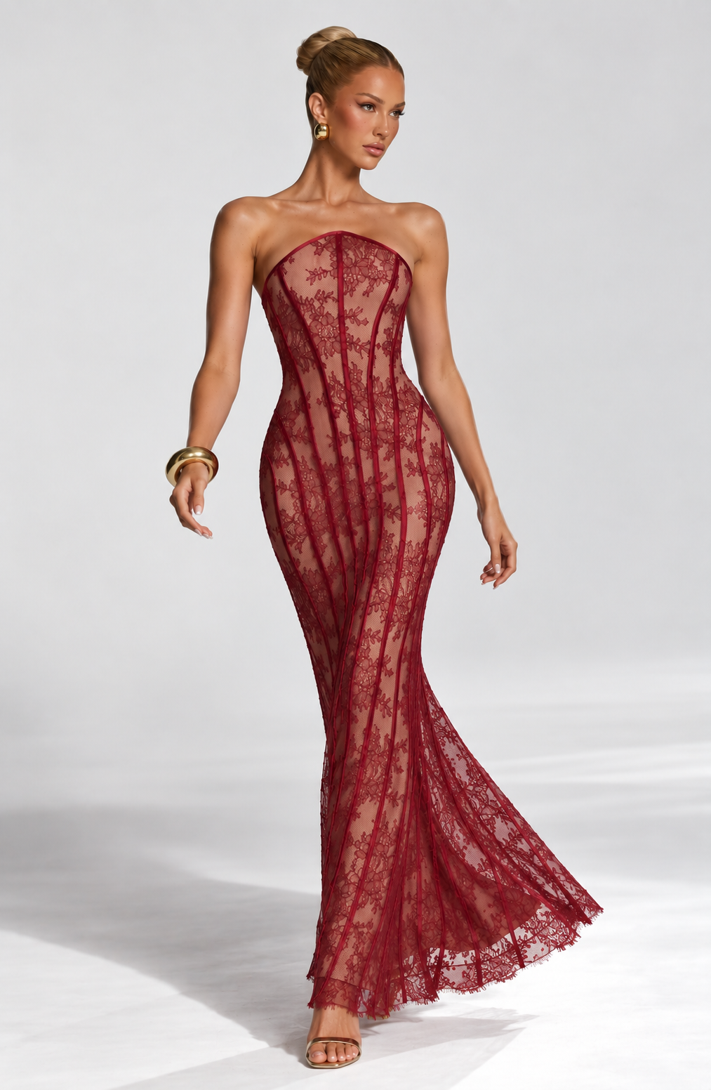 METIS Maxi Dress · BURGUNDY
