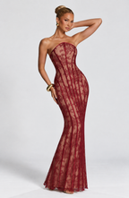 METIS Maxi Dress · BURGUNDY