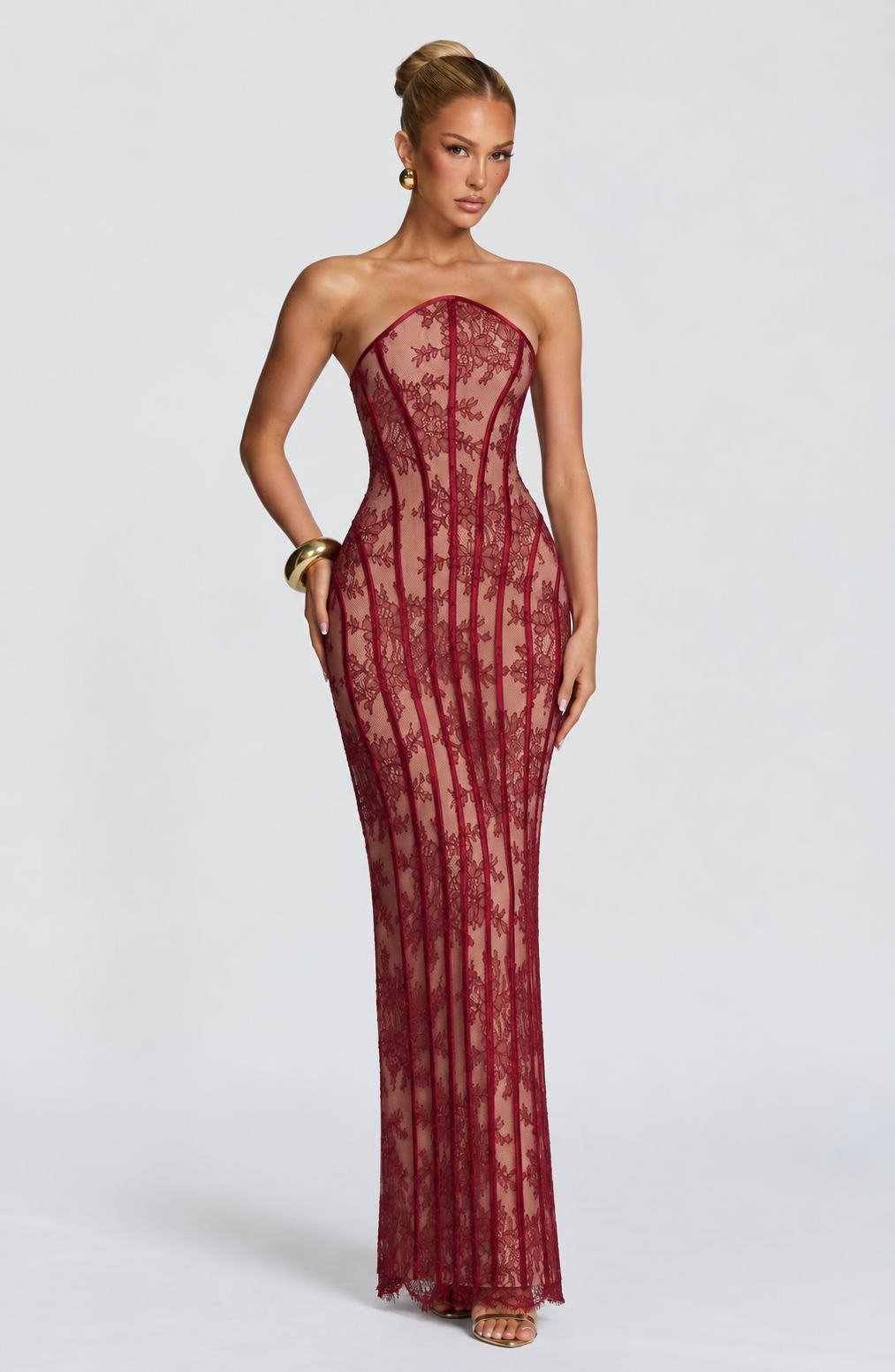 METIS Maxi Dress · BURGUNDY