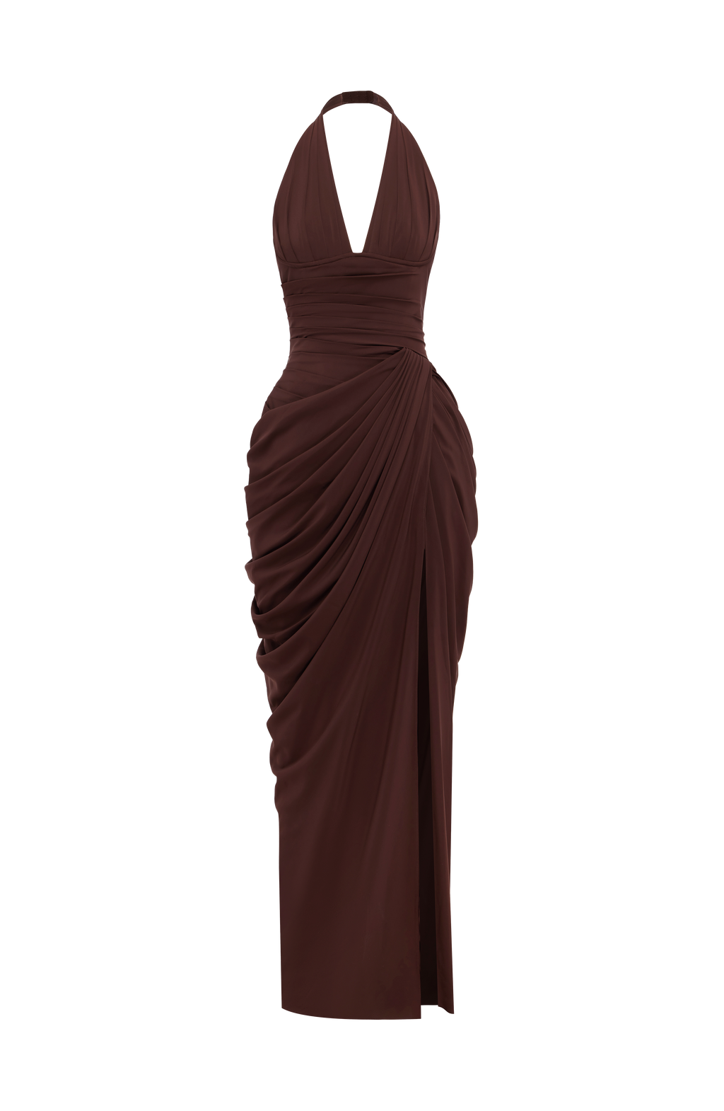Minette Maxi Dress - Plum Brown