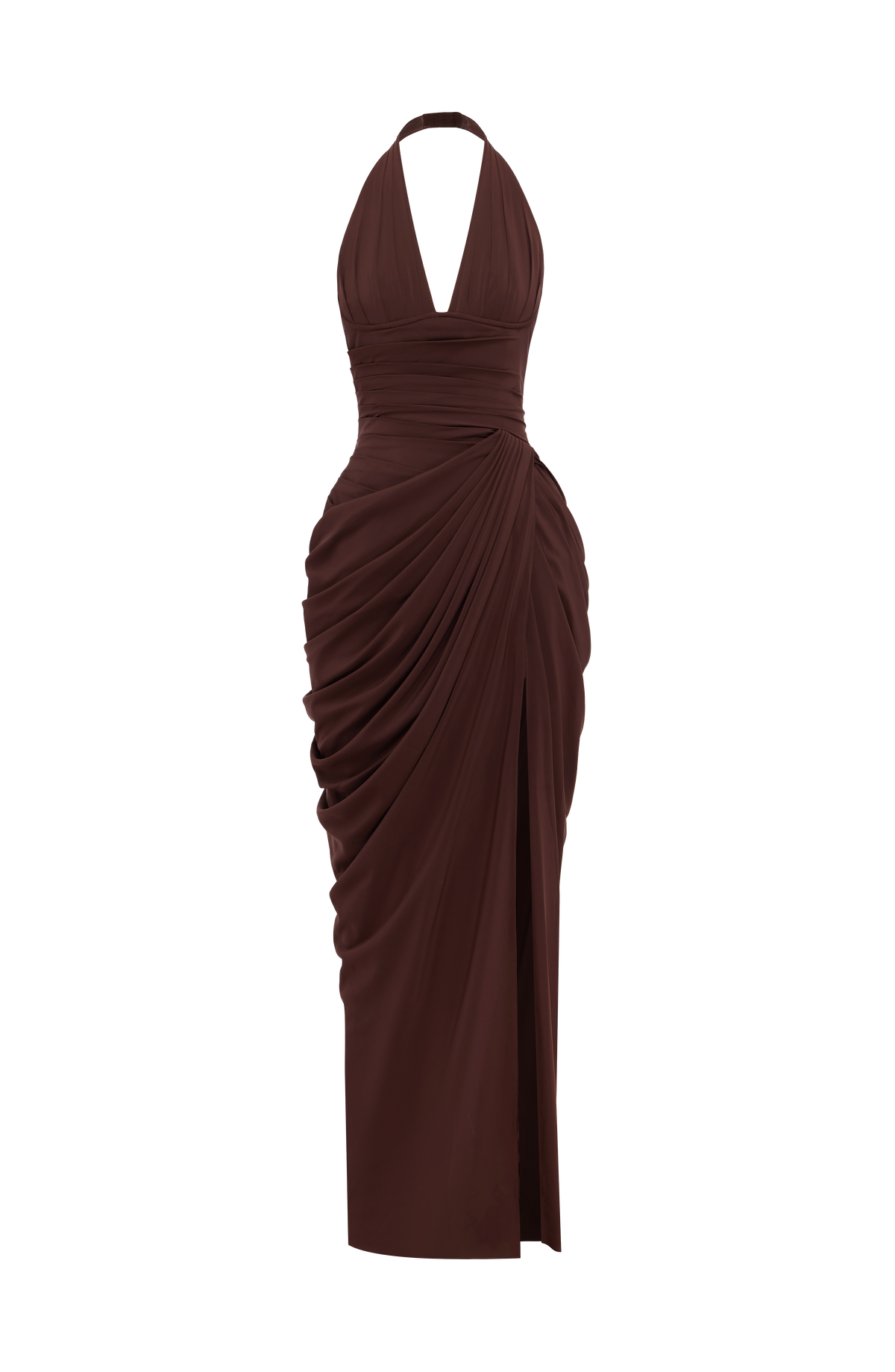 Minette Maxi Dress - Plum Brown