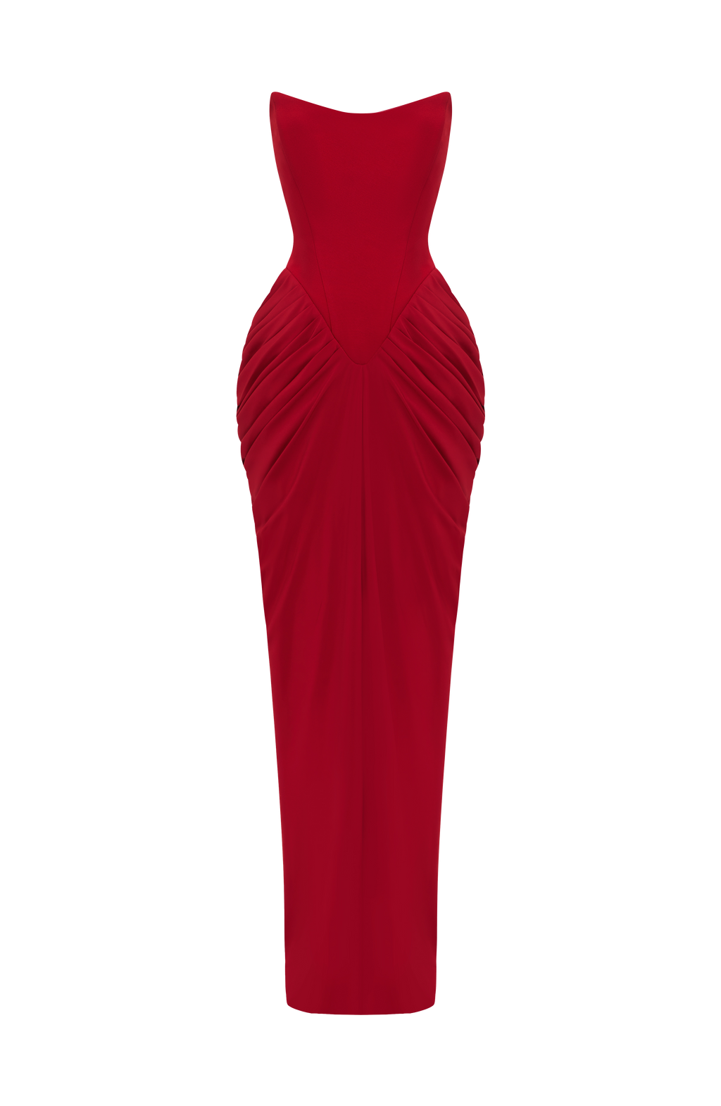 Noura Maxi Dress - Deep Red