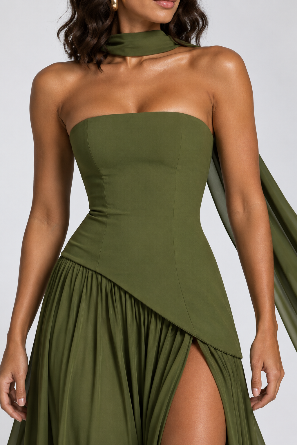 NEITH Maxi Dress - OLIVE KHAKI