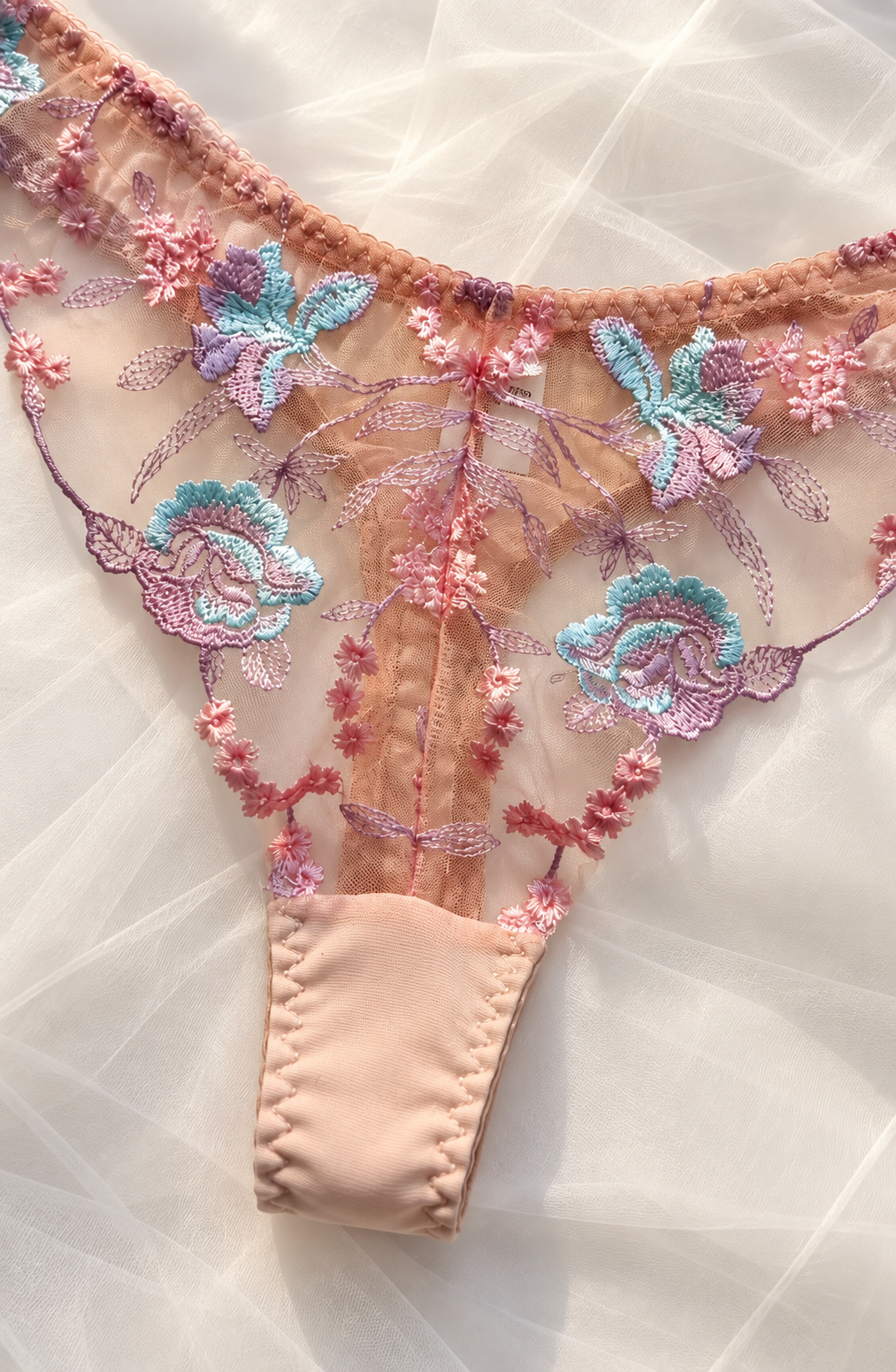 CAPELLA Embroidered Lingerie Set – BLUSH