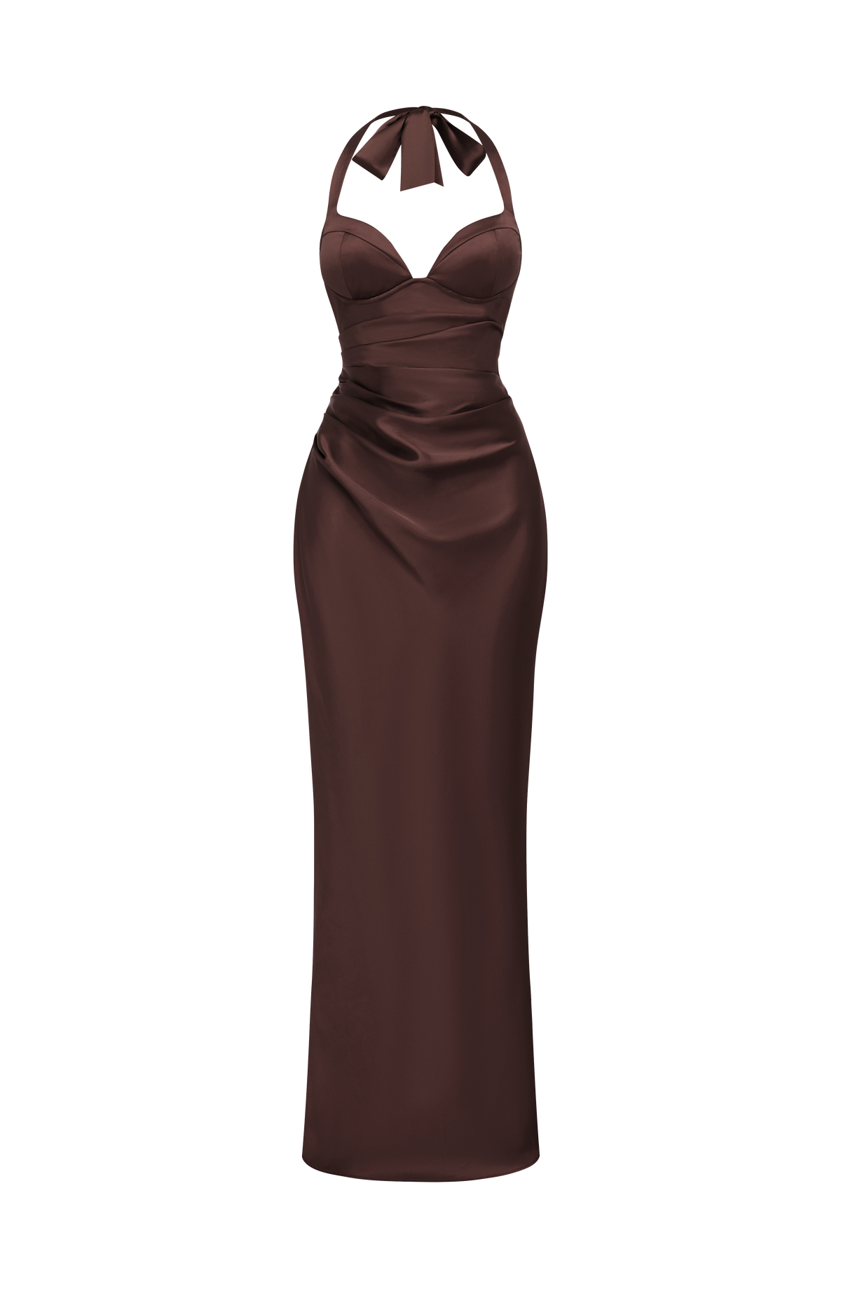 Ophelia Maxi Dress - Plum Brown