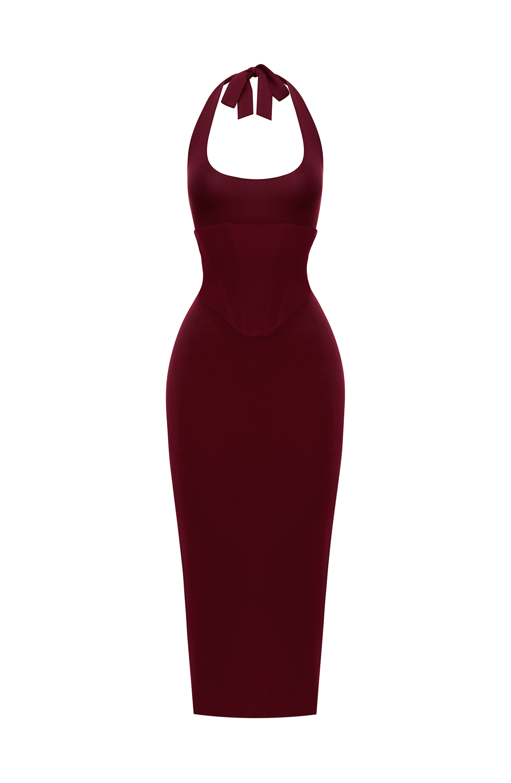 Roberta Midi Dress - Cherry Lacquer