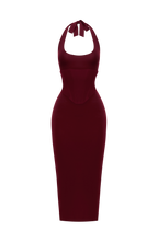 Roberta Midi Dress - Cherry Lacquer