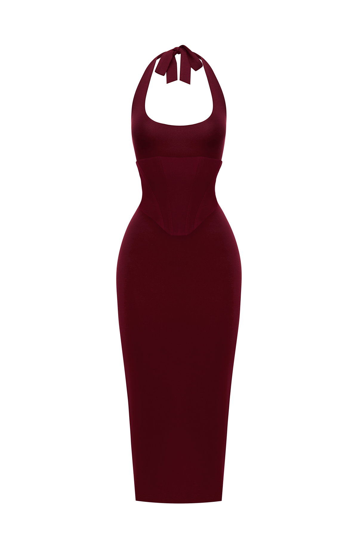 Roberta Midi Dress - Cherry Lacquer