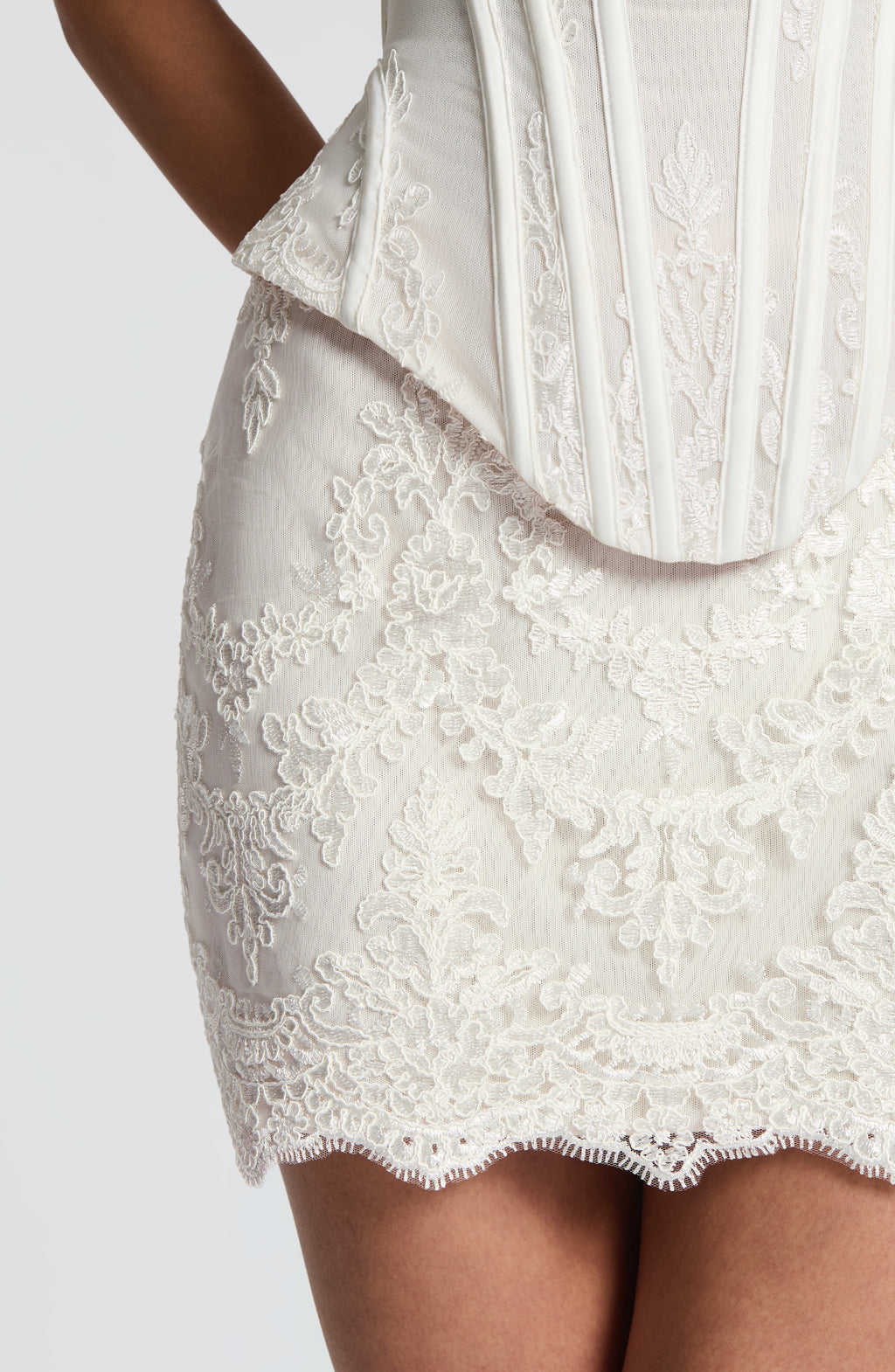 Maelle Mini Skirt - Ivory