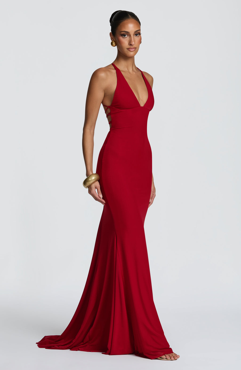 Olenia Gown - Deep Red