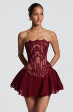 Nara Corset - Burgundy