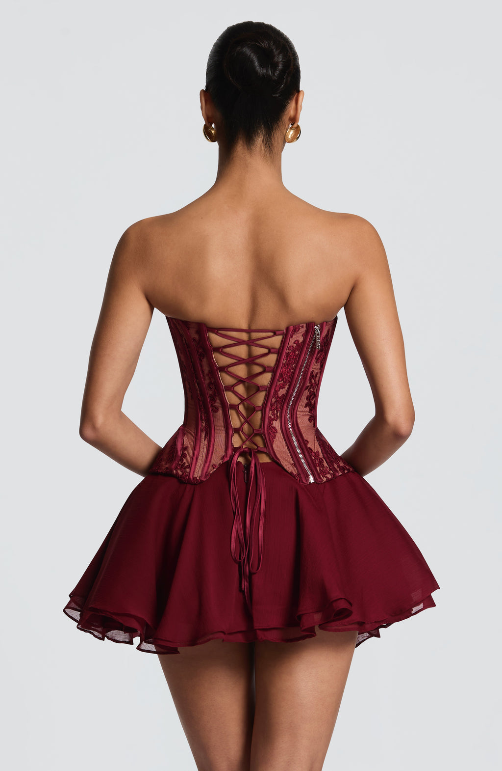 Nara Corset - Burgundy