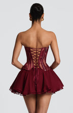 Nara Corset - Burgundy