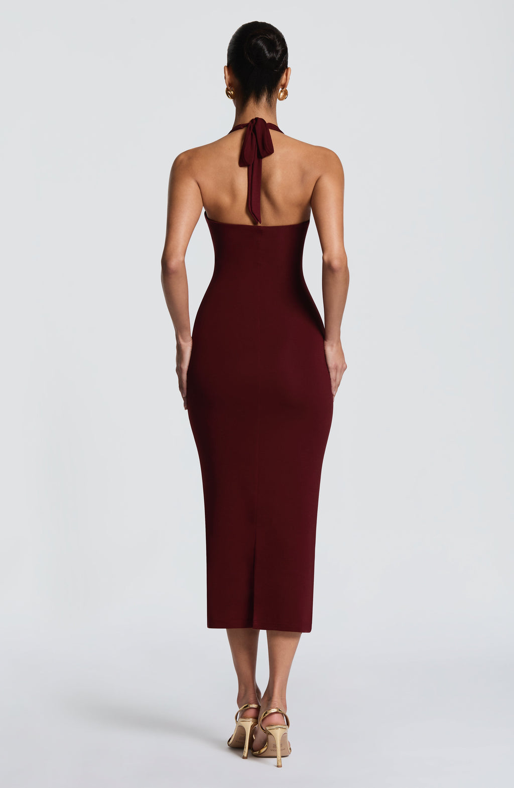 Roberta Midi Dress - Cherry Lacquer