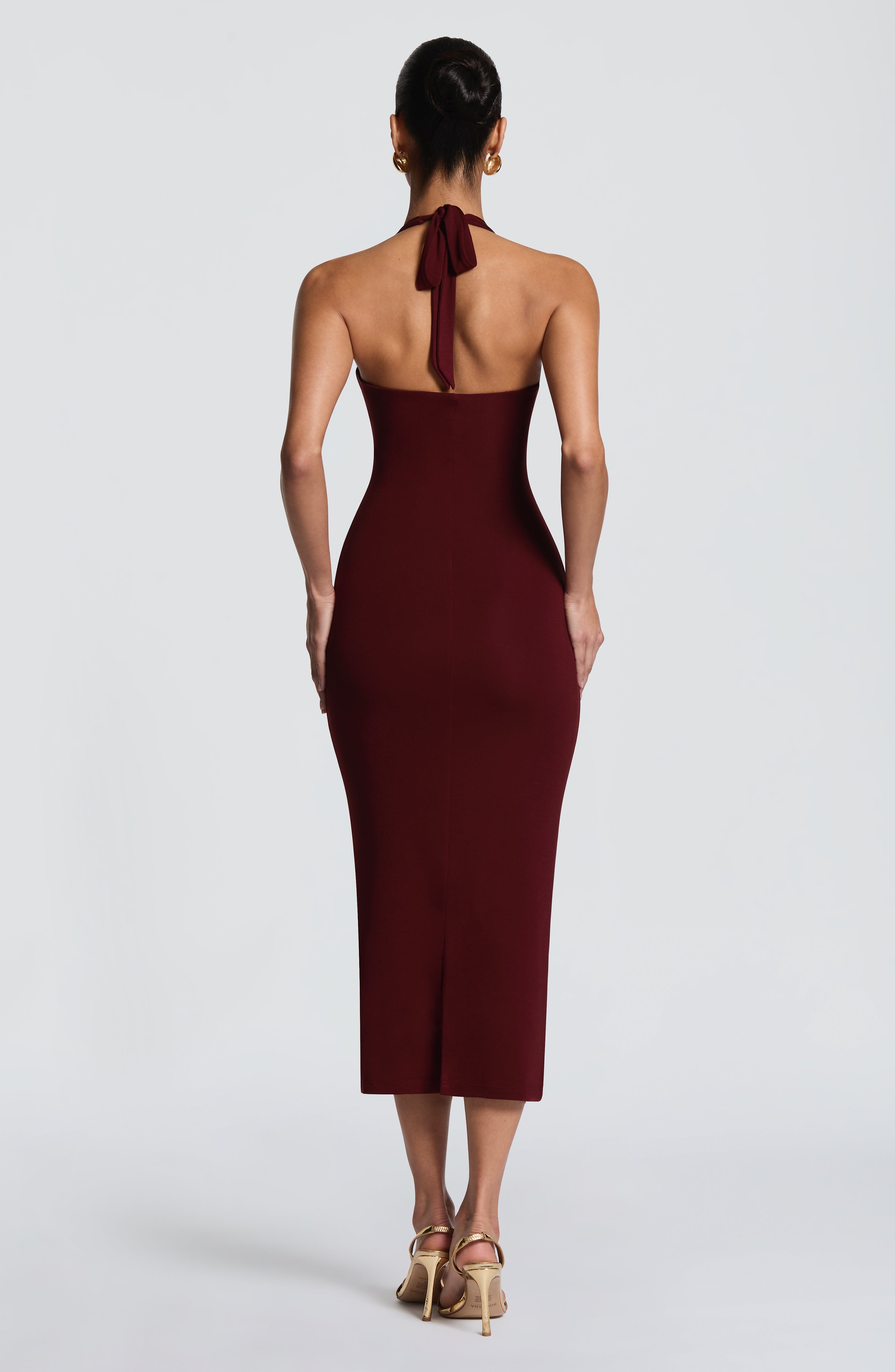 Roberta Midi Dress - Cherry Lacquer