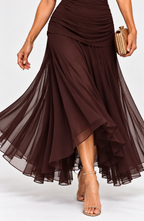 NEREIA Maxi Dress - BROWN