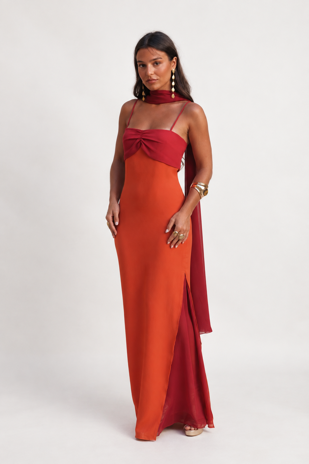 ANTHEA Maxi Dress - RED