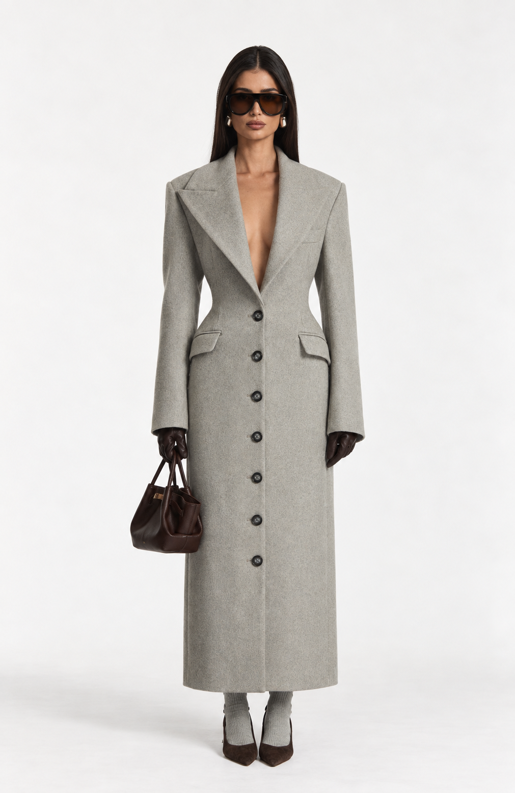 ARIADNE COAT - LIGHT GREY