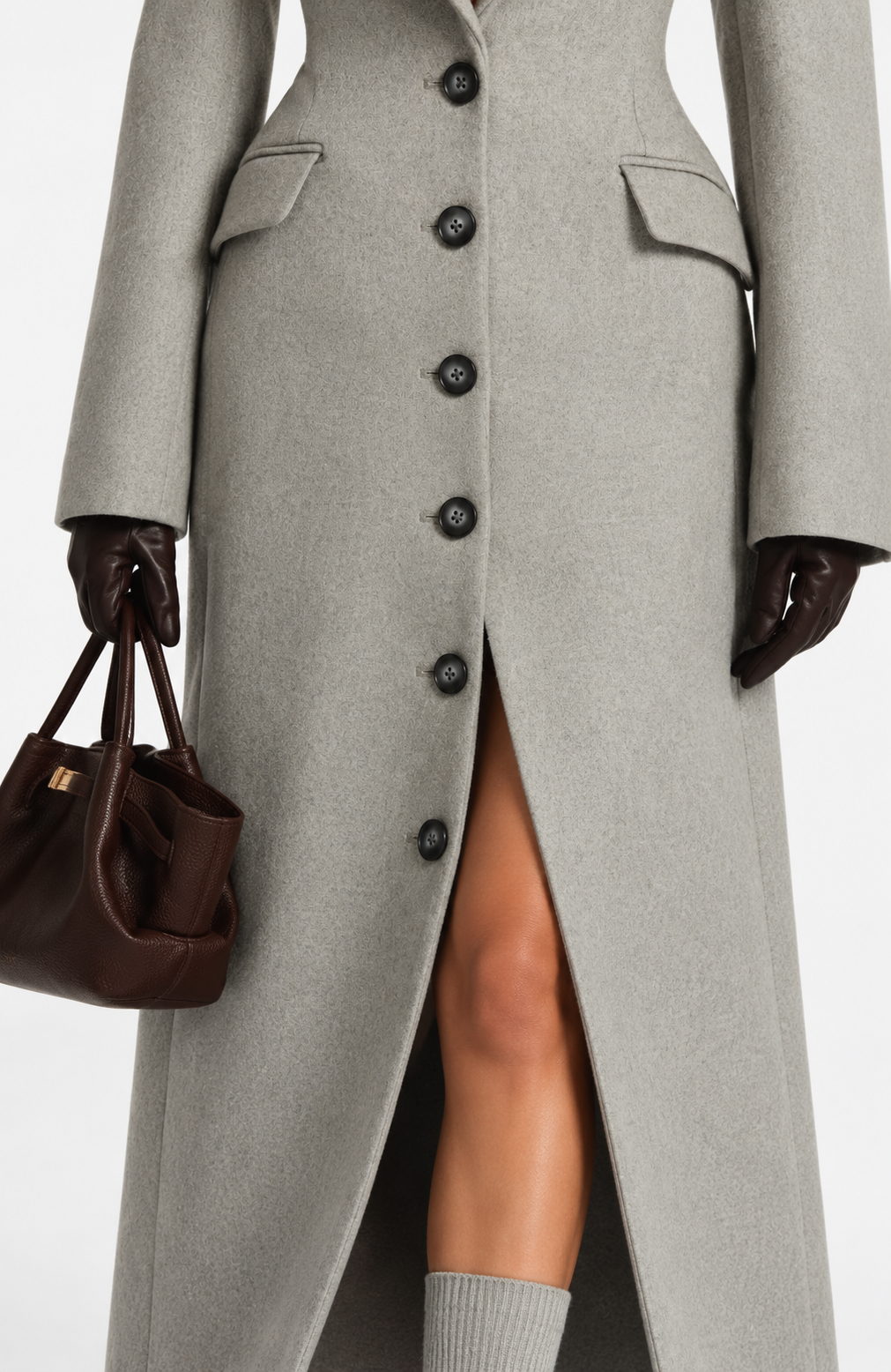 ARIADNE COAT - LIGHT GREY