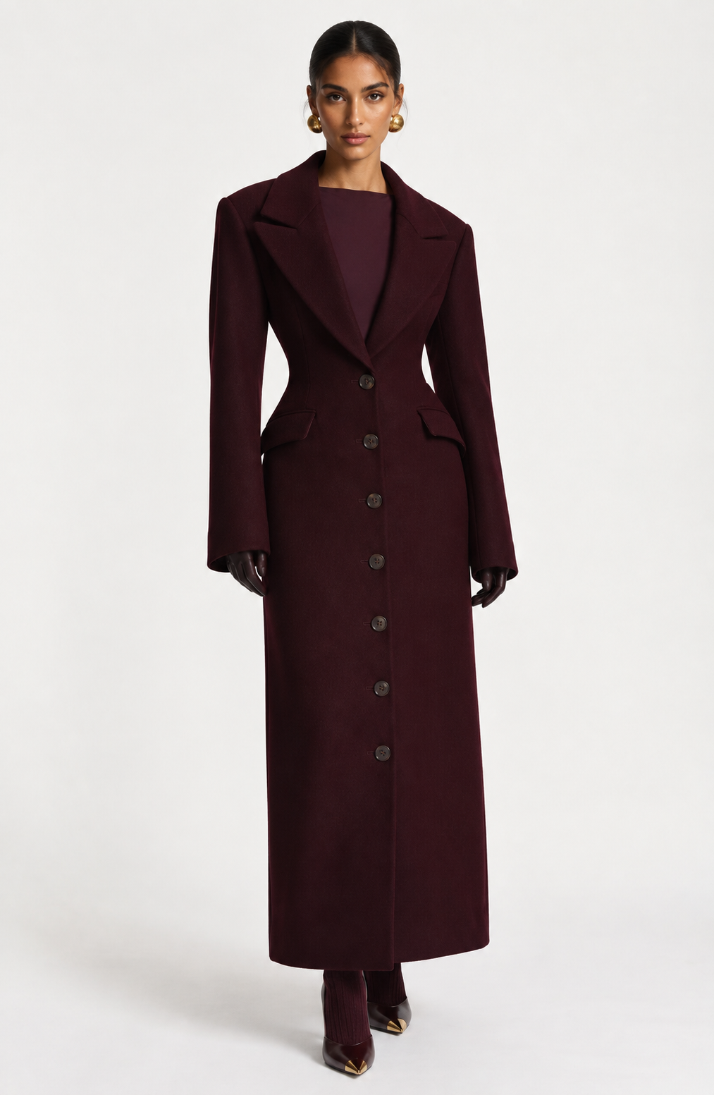 ARIADNE COAT - PLUM