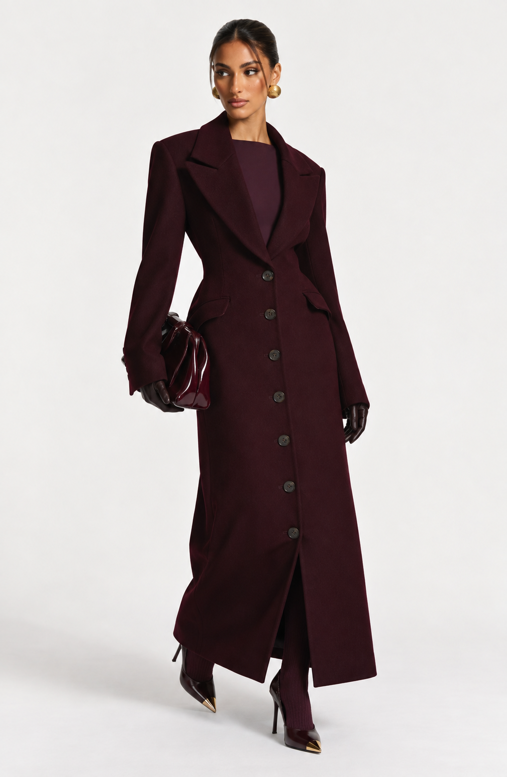 ARIADNE COAT - PLUM