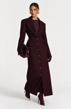 ARIADNE COAT - PLUM