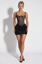 ASTRID MINI DRESS- BLACK