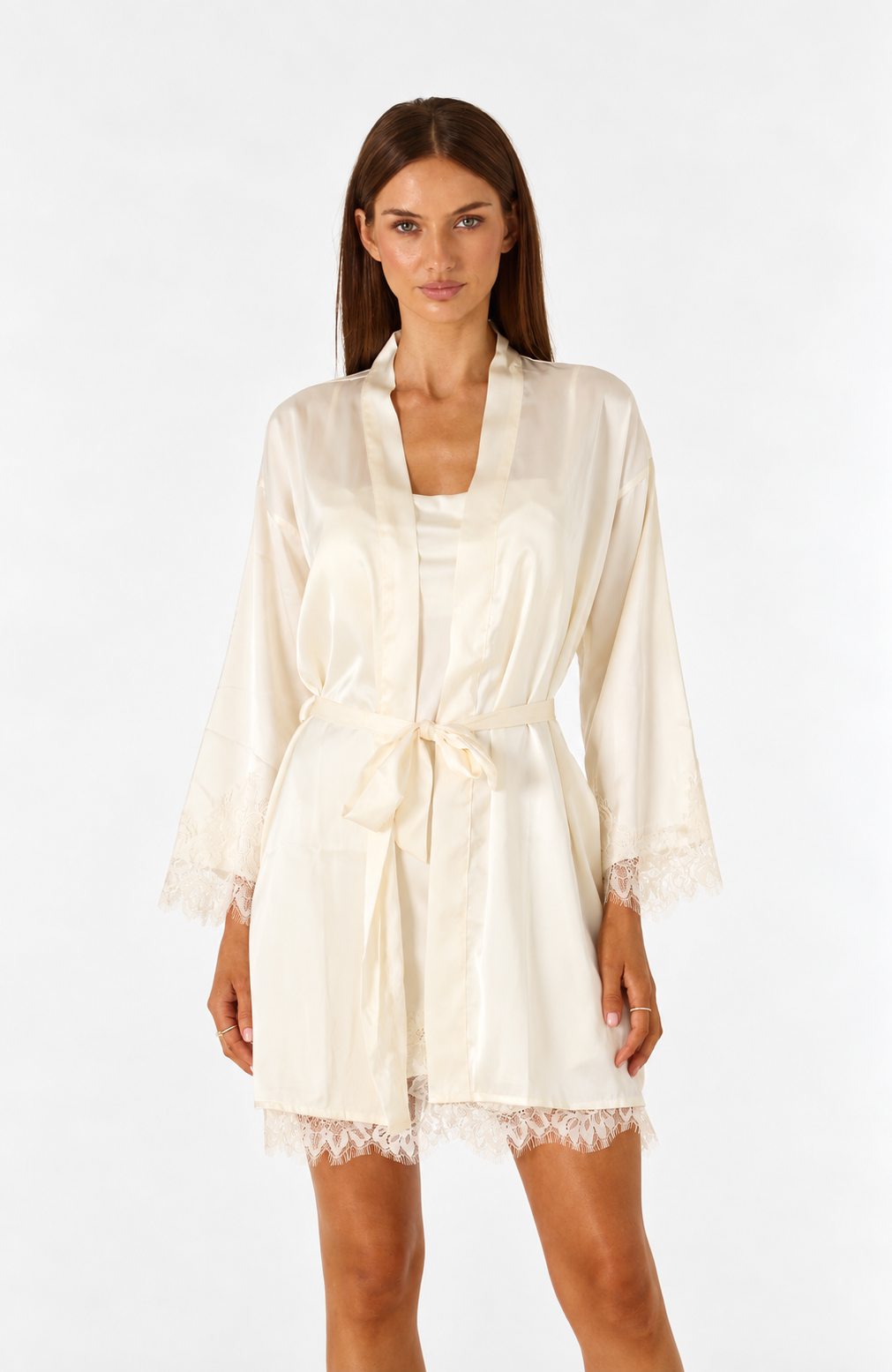 AURORA Robe Cami Set – IVORY