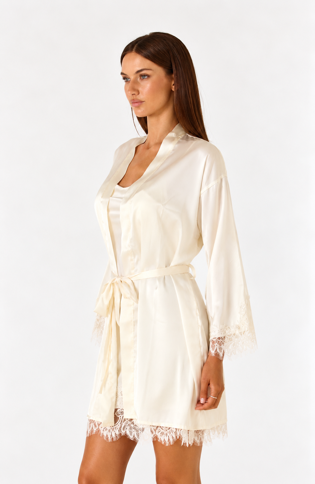 AURORA Robe Cami Set – IVORY