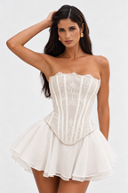 CLEA Corset & Skirt Set - WHITE