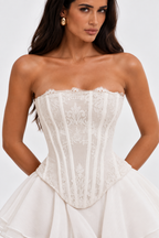 CLEA Corset & Skirt Set - WHITE