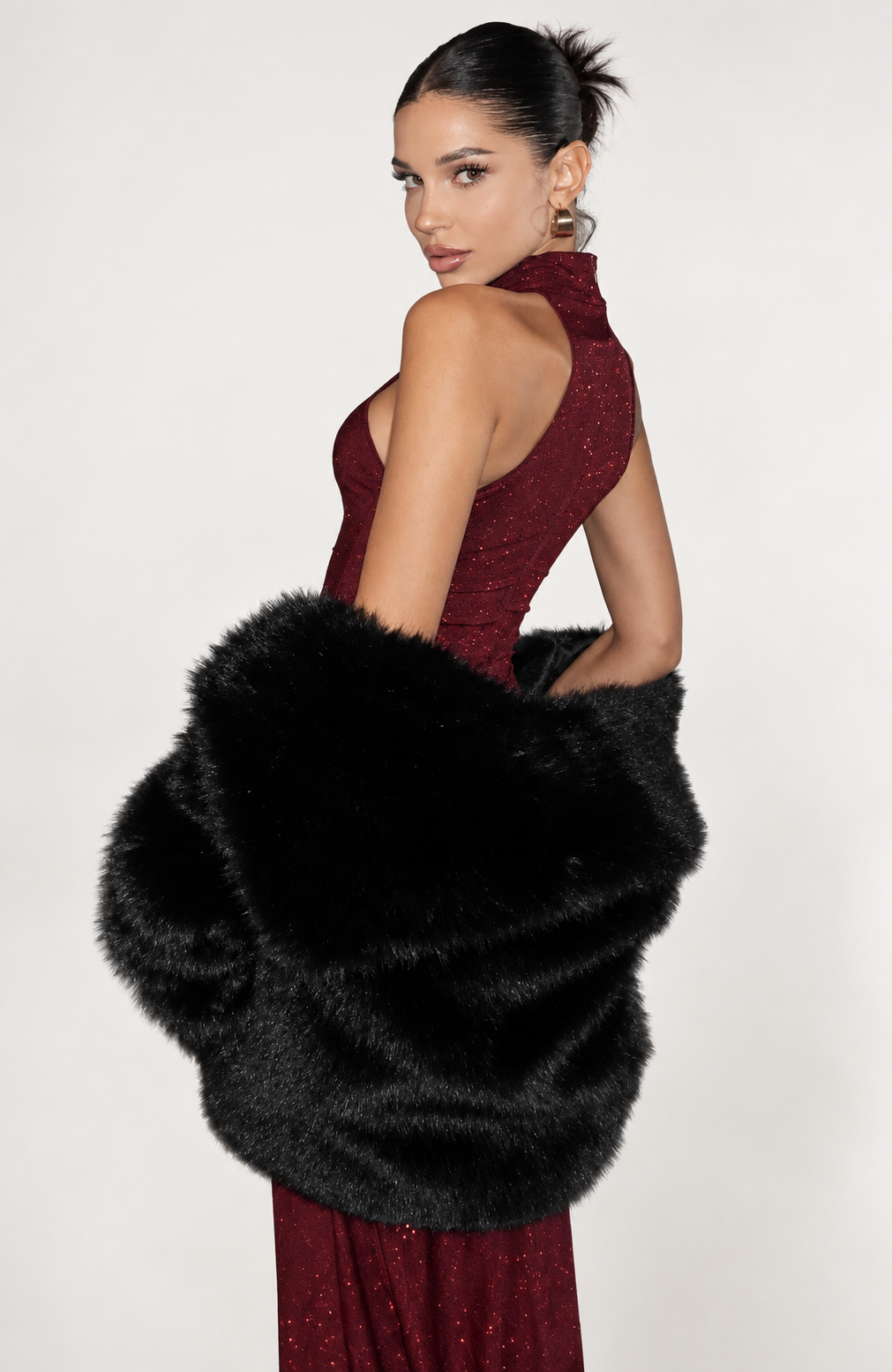 GARNET Maxi Dress · BURGUNDY