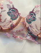 Blush Botanica Embroidered Lingerie Set