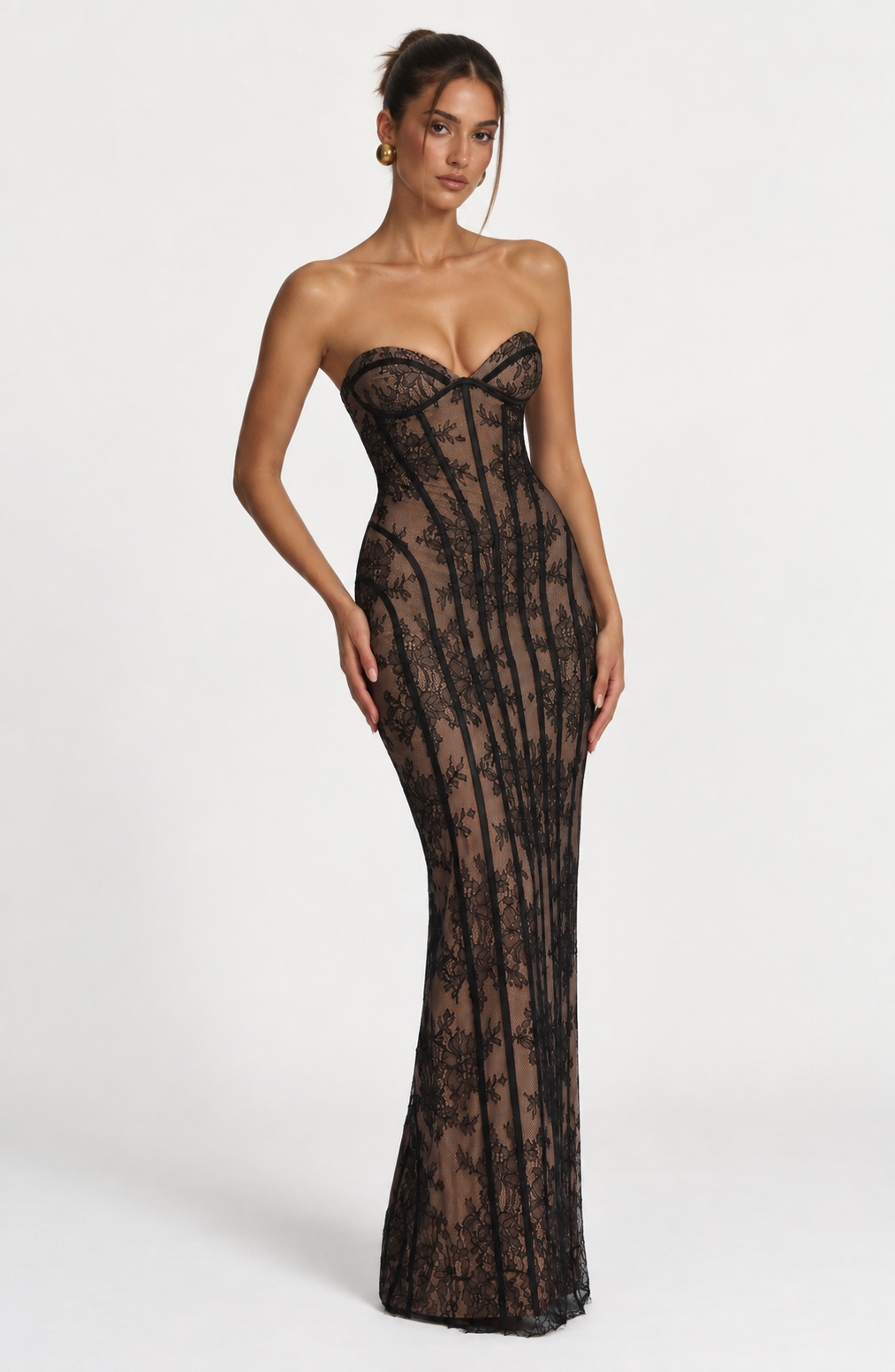 FORTUNA Maxi Dress - BLACK