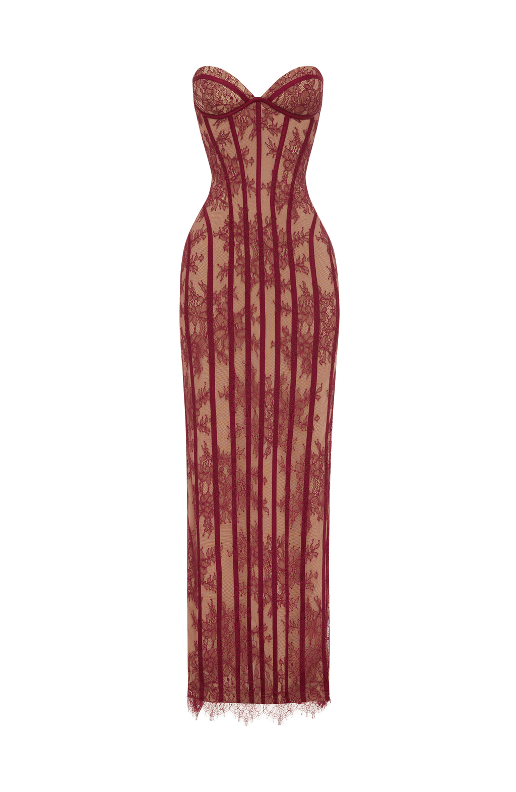 FORTUNA Maxi Dress - BURGUNDY