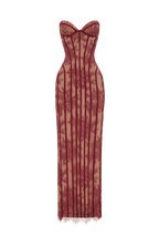 FORTUNA Maxi Dress - BURGUNDY