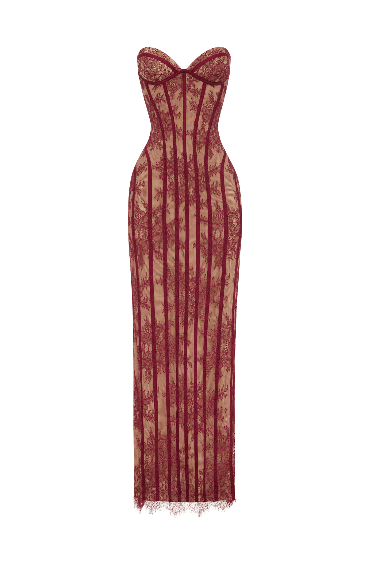 FORTUNA Maxi Dress - BURGUNDY